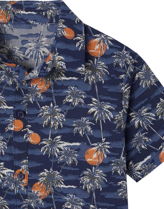 Image du produit Vertbaudet Kurzärmeliges Jungen Hemd mit Palmenprint (92)