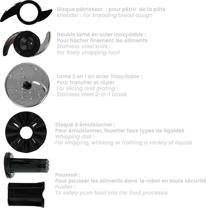 Actual product image Livoo Multifunction food processor (600 W)