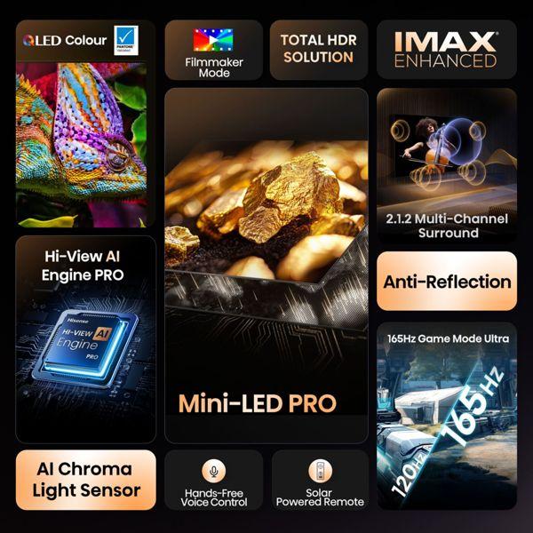 Actual product image Hisense TV 75U7Q PRO (75", LED, 4K, 2025)