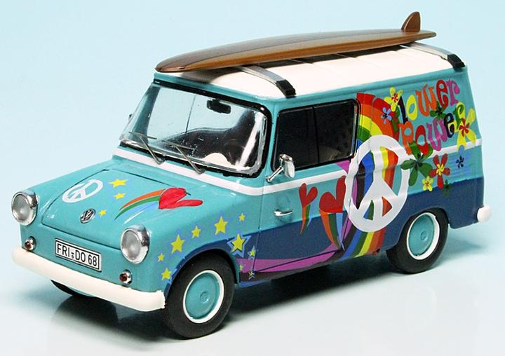 Actual product image Premium ClassiX Volkswagen Type 147 Fridolin with surfboards