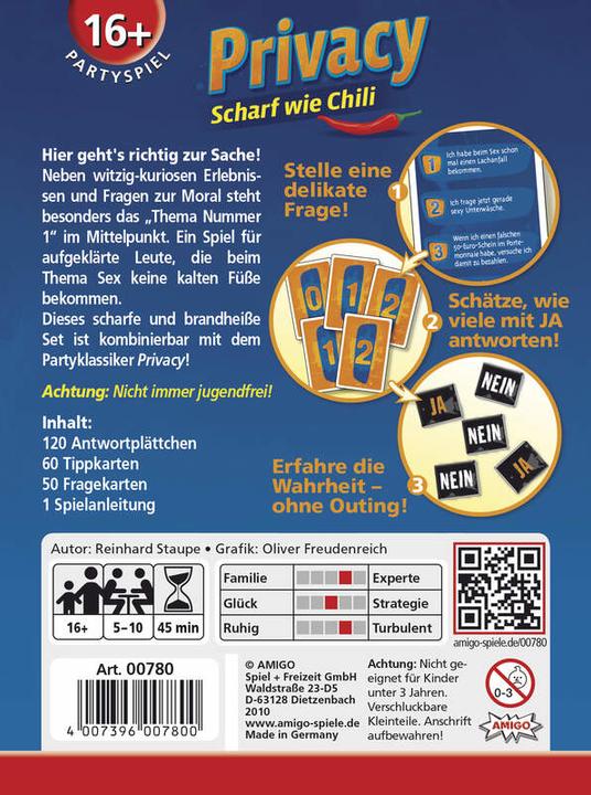 Image du produit Amigo Vie privée Piquant comme un piment (Allemand)