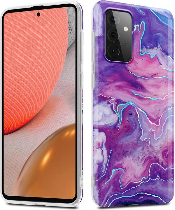 Produktbild Cadorabo IMD TPU Bunter Marmor Cover (Samsung Galaxy A72)