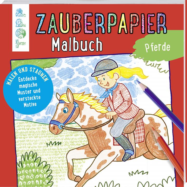 Immagine prodotto Cavalli libro da colorare carta magica