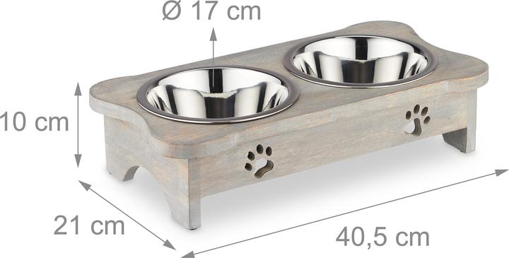 Produktbild Relaxdays Hunde-Futterstation (0.75 l)
