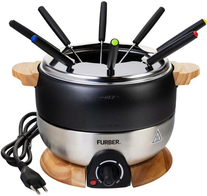 Furber Fondue-Set Chalet 11 Teile (Käsefondue, Fondue Chinoise, Schokoladenfondue)
