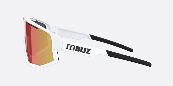 Actual product image Bliz Fusion (matt white, White, Black, Smoke w Red Multi)