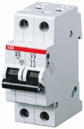 Immagine prodotto ABB S202-K10 Interruttore automatico 10A 2 poli con caratteristica K