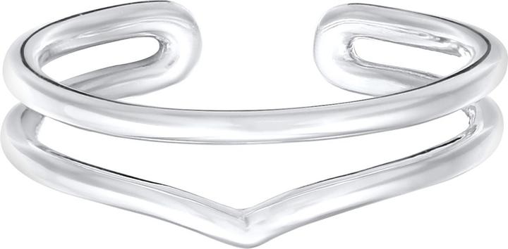 Actual product image Elli Ring Wrap Ring Open V Shape 925 Silver (54, 925 Silver)