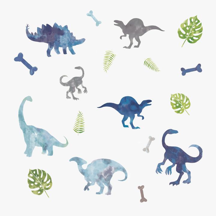 Actual product image Roommates RM - Dinos watercolours