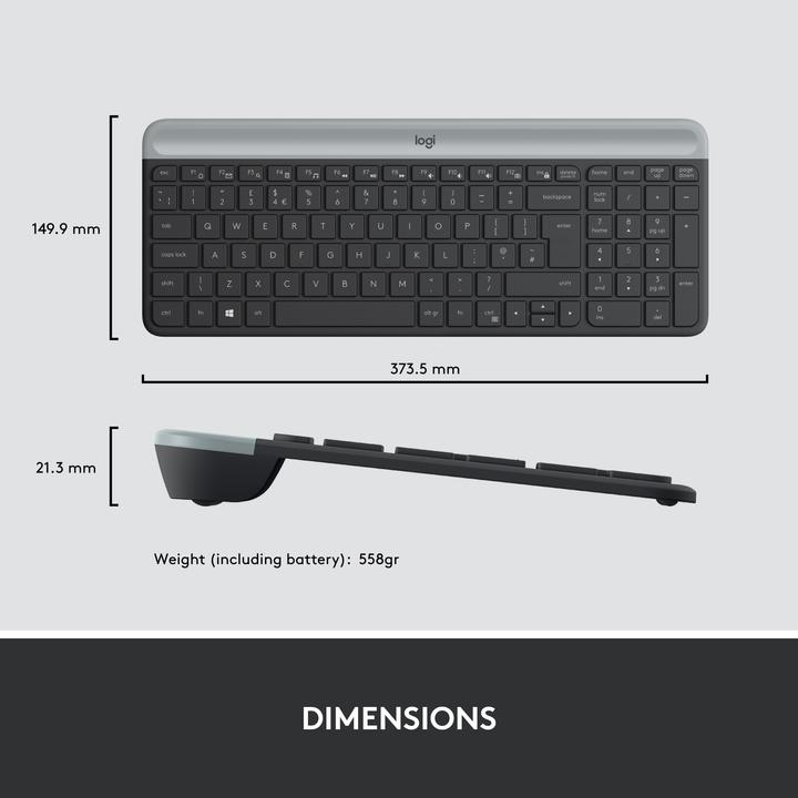 Produktbild Logitech MK470 Combo (CH, Kabellos)