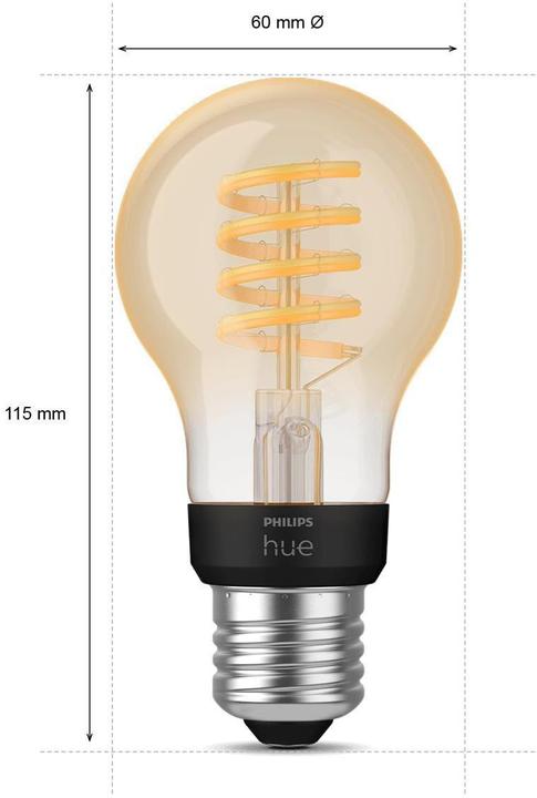 Immagine prodotto Philips Hue Philips E27 Confezione singola di filamenti (E27, 7 W, 550 lm, 1 x, G)