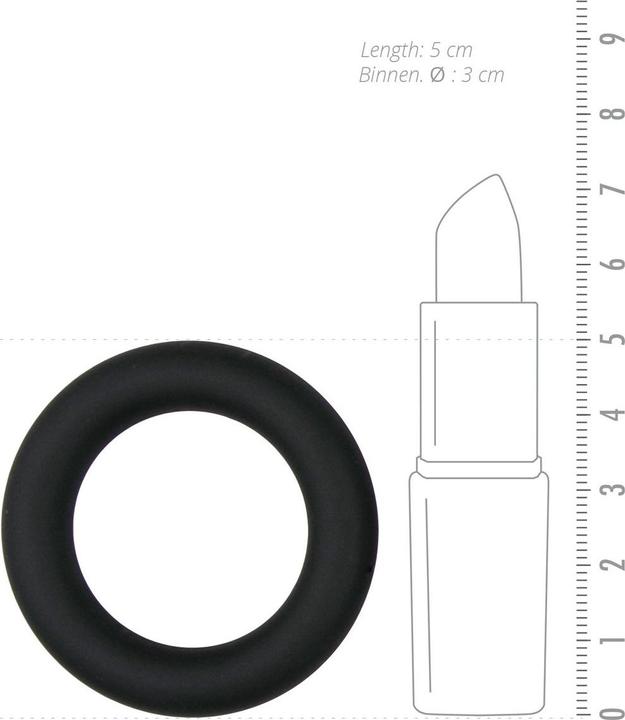 Actual product image Easytoys Silicone penis ring (4 cm)