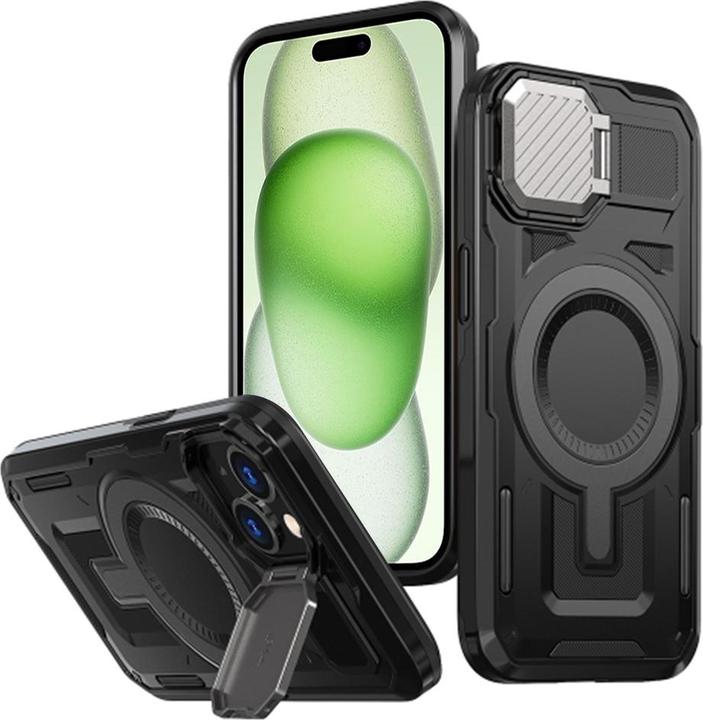Immagine prodotto Techsuit - CamVault MagSafe - iPhone 14 Plus / iPhone 15 Plus - Black (Apple iPhone 15 Plus, Apple iPhone 14 Plus)