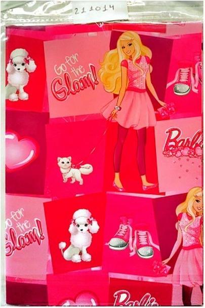 Actual product image Barbie Gift Wrap Sheets Set (Wrapping paper, 2 x)