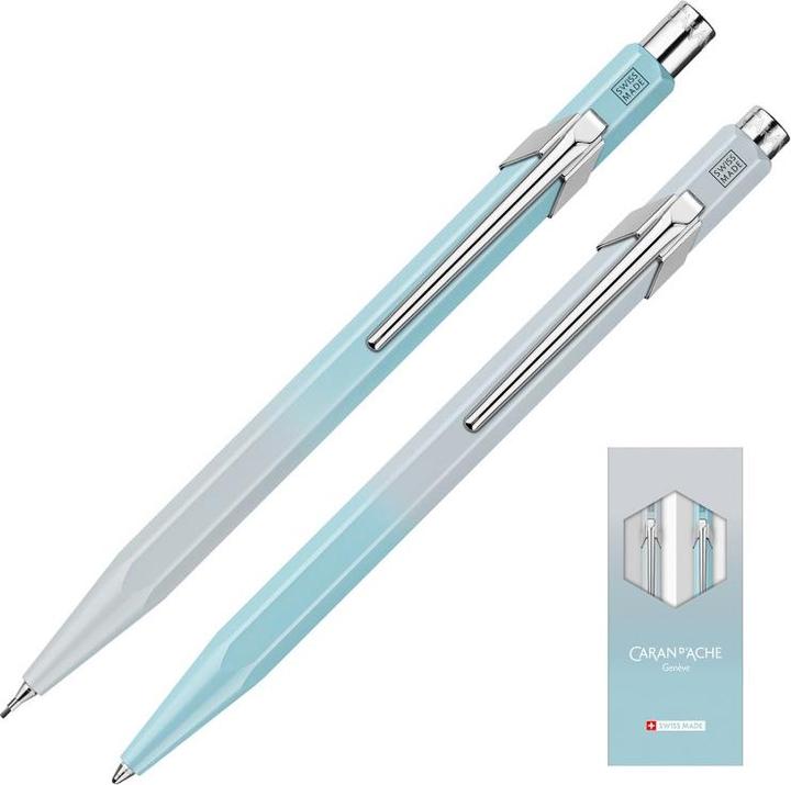 Image du produit Caran d'Ache 849 Set Blue Lagoon Sonderedition (Bleu polaire, Gris givré, 2 x)