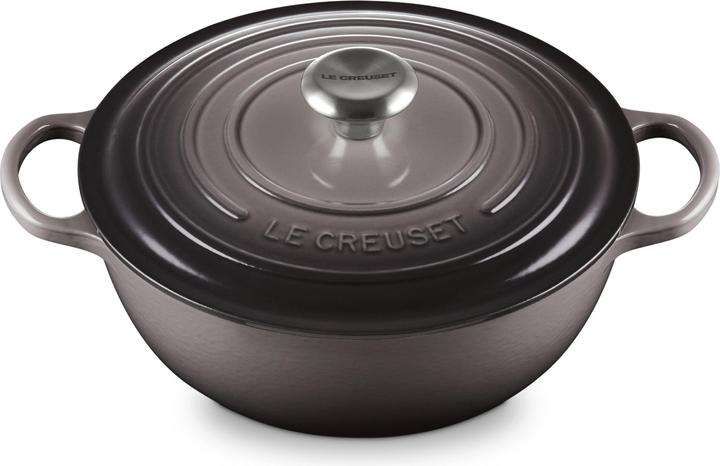 Actual product image Le Creuset Cocotte LA MARMITE SIGNATURE gris foncé (Casserole + Stewpot, Cast iron, Enamel)