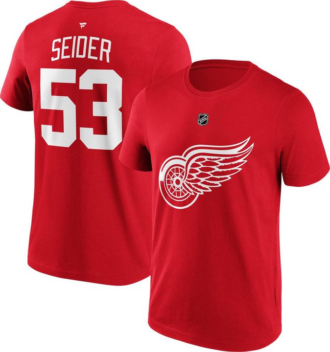 Immagine prodotto Fanatics Detroit Red Wings N&N Graphic T-Shirt Seider 53 L (L)