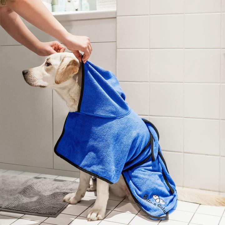 Actual product image Bella & Balu Microfibre dog bathrobe (Dog coat)