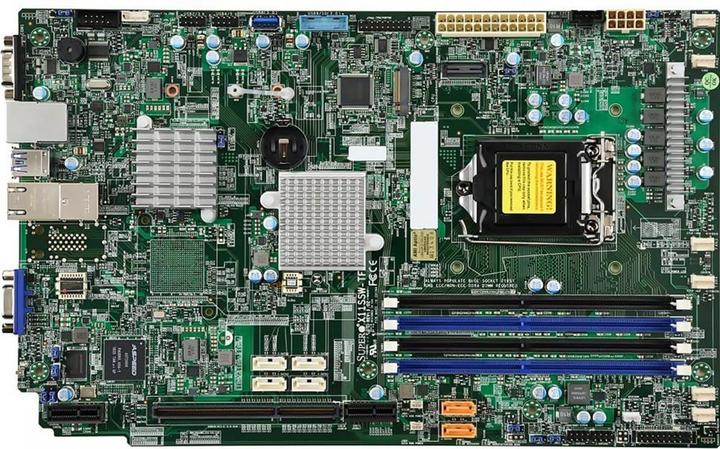 Actual product image Supermicro X11SSW-TF - Motherboard - LGA1151 Socket (LGA 1151, Intel C236)
