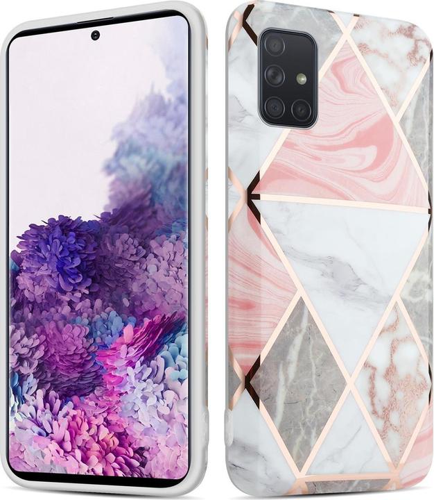 Pink Grey White Marble No. 10