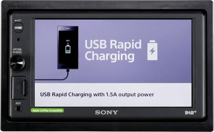 Actual product image Sony XAV-AX1005DB (Apple Carplay)