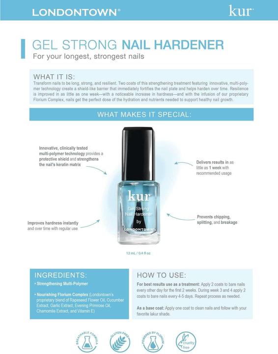 Immagine prodotto Londontown BOX Indurente per unghie Get Strong (12 ml)