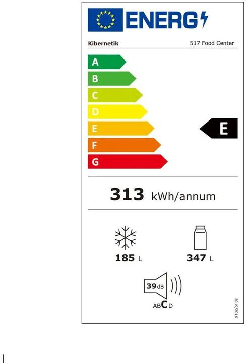 Energie-Label Kibernetik 517l (532 l)