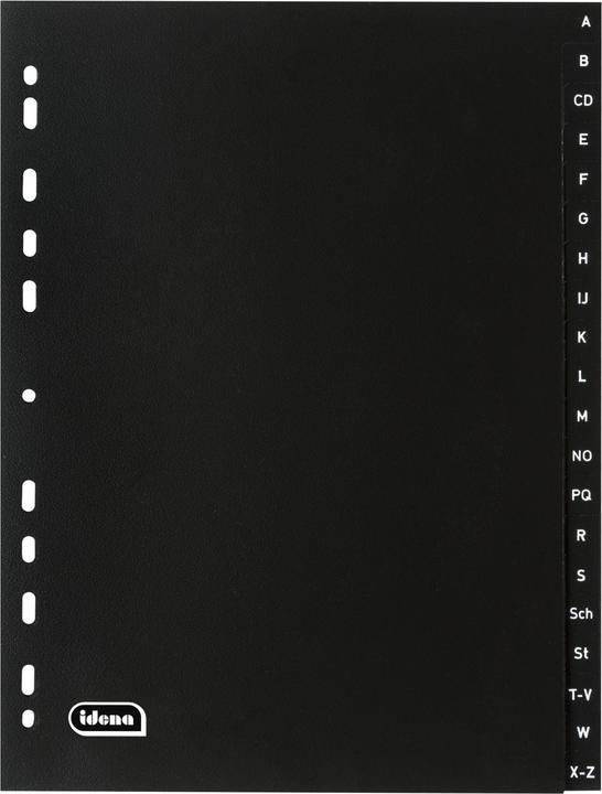 Actual product image Idena Plastic index A4 A to Z black PP