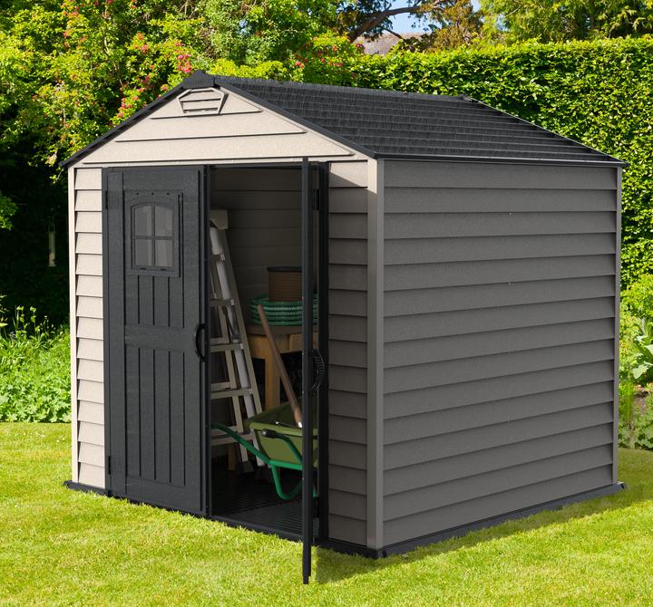 Actual product image Duramax Kunststoff Gerätehaus 210x210 Gartenhaus