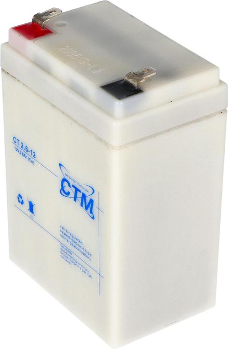 Actual product image CTM Battery 2.6-12, MP2,2-12D, MP2.2-12D, RLl1226, 6FM2.6 (12 V, 2.60 Ah)