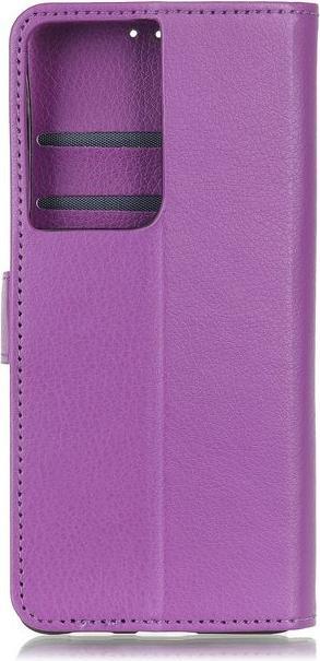 Productafbeelding MU Classic Litchi Leren Boekomslag Serie (Samsung Galaxy S21 Ultra)