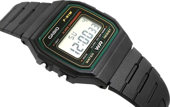 Actual product image Casio Retro Vintage - F-91W-3D (Digital watch, 33 mm)