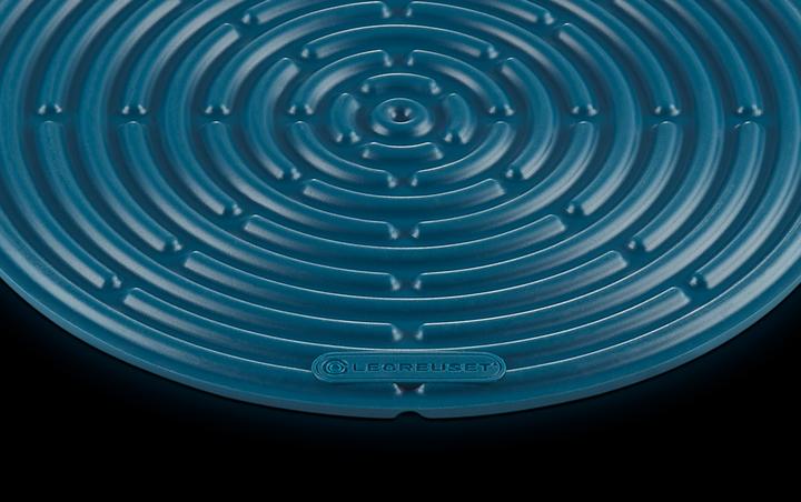 Image du produit Le Creuset 93000230642200 TOPFLAPPEN RONDE CLASSIQUE bleu-vert profond (Silicone)
