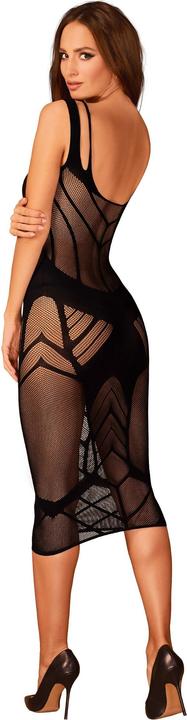Productafbeelding Obsessive Sexy Mesh Dress - Zwart (S, M)