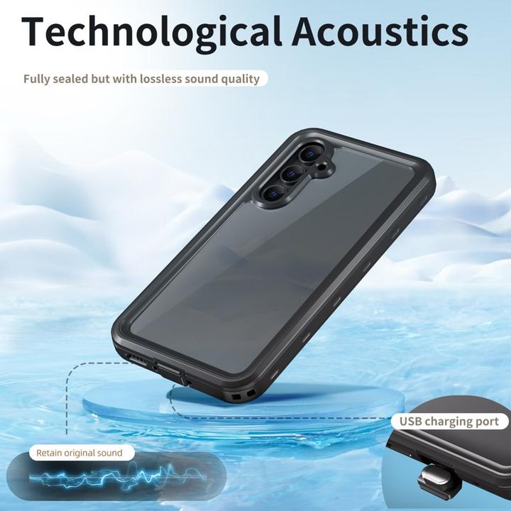 Actual product image Redpepper Samsung Galaxy A55 - IP68 SAM Series Wasserdichtes Outdoor Case, schwarz (Samsung Galaxy A55)