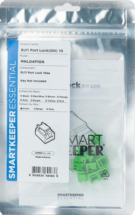 Smart Keeper 10 x RJ11 port locks without mini type key