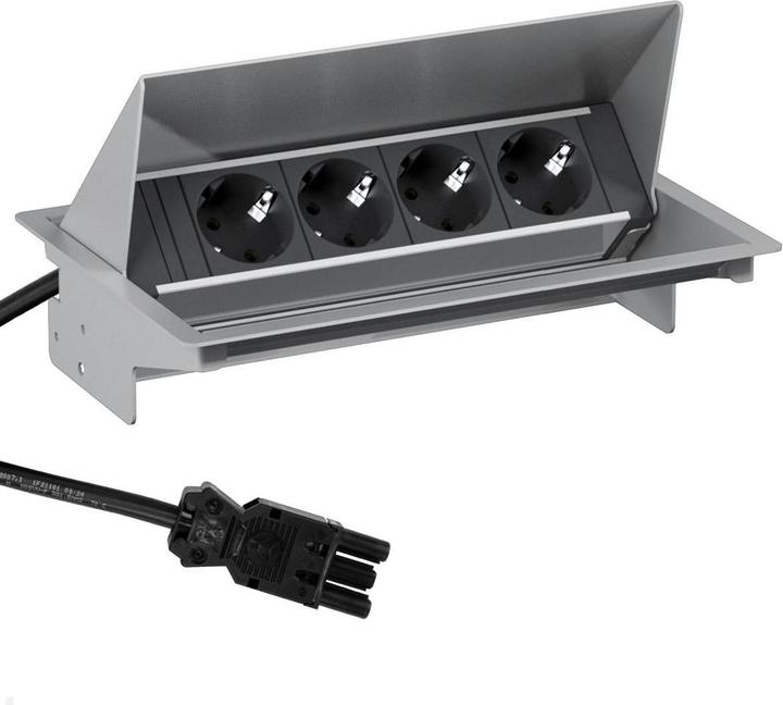 Produktbild Bachmann CONEO Set Einbau Steckdose 4-fach 4x Steckdose (900.423) (4 x, CEE 7/3)