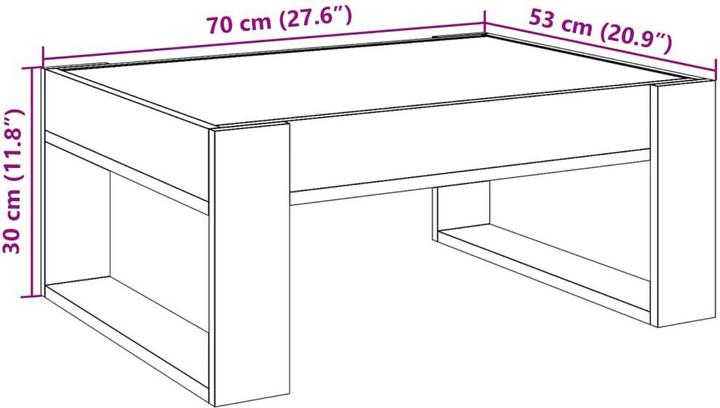 Actual product image VidaXL Livanga (70 x 53 x 30 cm)