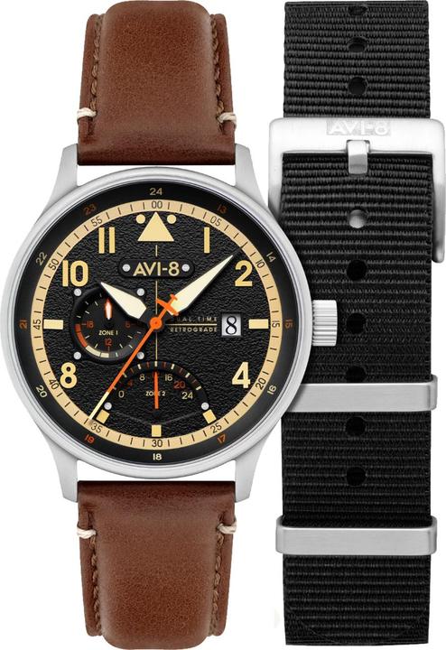 Image du produit AVI-8 AV-4101-0B Hawker Hurricane McKellar Dual Time (Montre pilote)