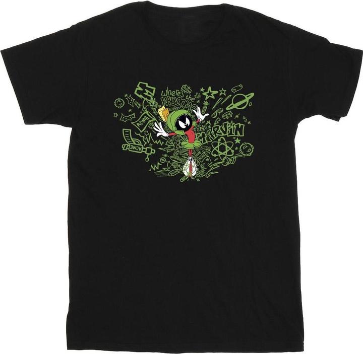Actual product image Looney Tunes Mens ACME Doodles Marvin Martian T-Shirt (XXL)