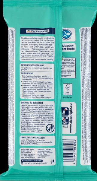 Produktbild dm Denkmit Allzwecktücher Wassermelone
