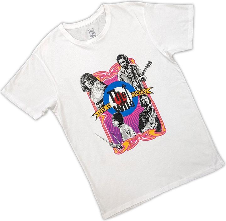 Actual product image The Who Unisex Adult Live In Concert Target Logo T-Shirt (XXL)
