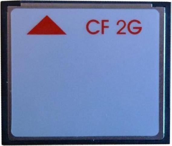 Actual product image PC Engines CF2SLC - CompactFlash 2 GB, SLC flash, RoHS compliant (2 GB, CF)