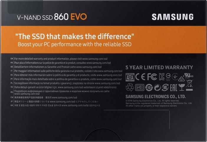 Produktbild Samsung 860 EVO Basic (500 GB, 2.5")