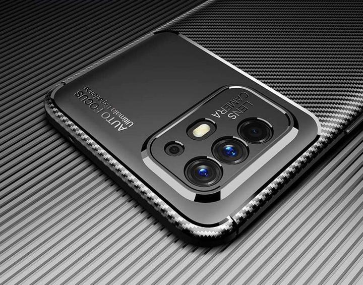 Actual product image Screenguard Oppo A94 5G Hull Carbon Design TPU Case (Oppo A94 5G)
