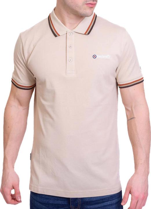 Actual product image Lambretta Mens SS25 Triple Tipped Polo Shirt (L)