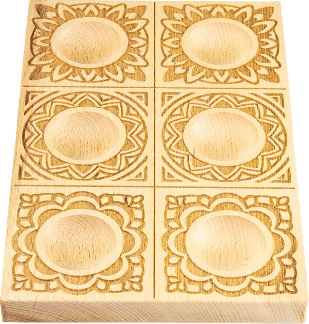 Immagine prodotto Leonardi Wood Stampo per ravioli fatto a mano in legno Mandala Tripel (copia)