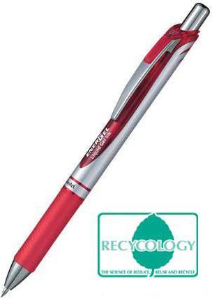 Actual product image Pentel EnerGel Xm (Red, Silver, 1 x)