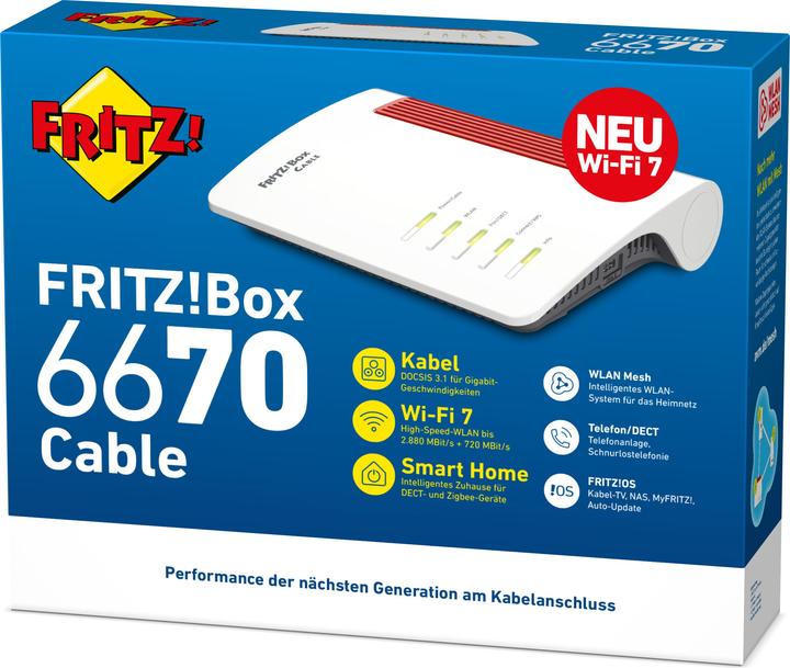 Actual product image AVM FRITZ!Box 6670 Cable