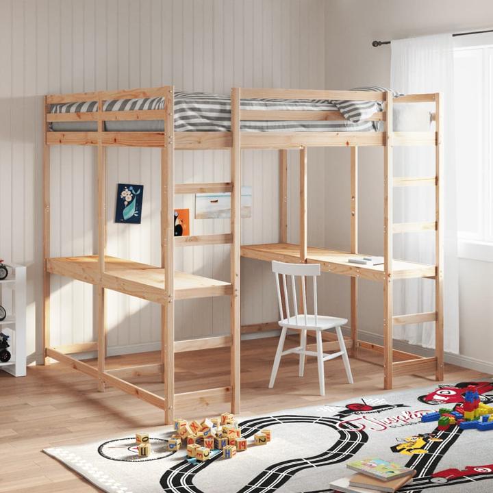 Actual product image VidaXL Loft bed with desk & ladder (180 x 200 cm)